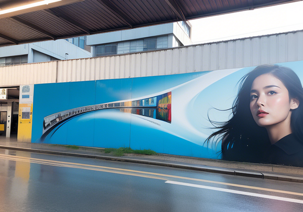 火車站墻體鄭州噴繪廣告